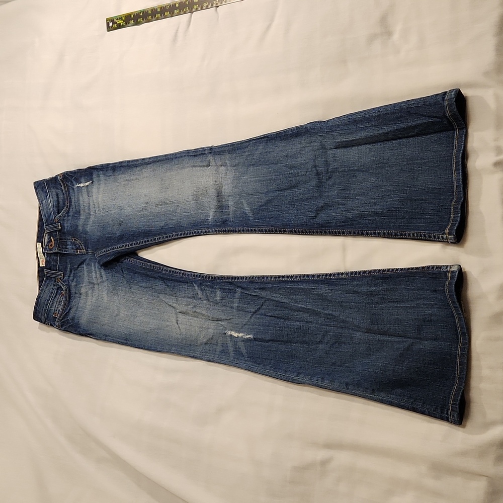 BKE jeans Low Rise Flare Women's 25x33 1/2 mild wash blue BB103